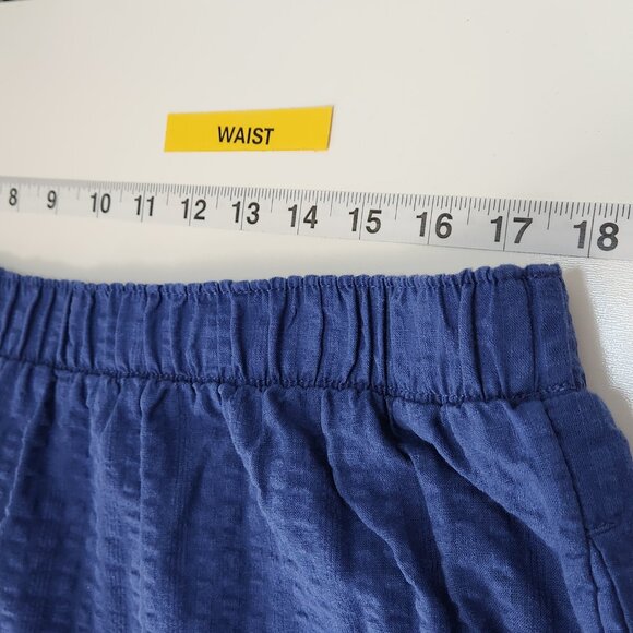 NEW Old Navy Tiered Maxi Skirt Womens XL Blue Boho Seersucker Pull On SS06X - Picture 6 of 7